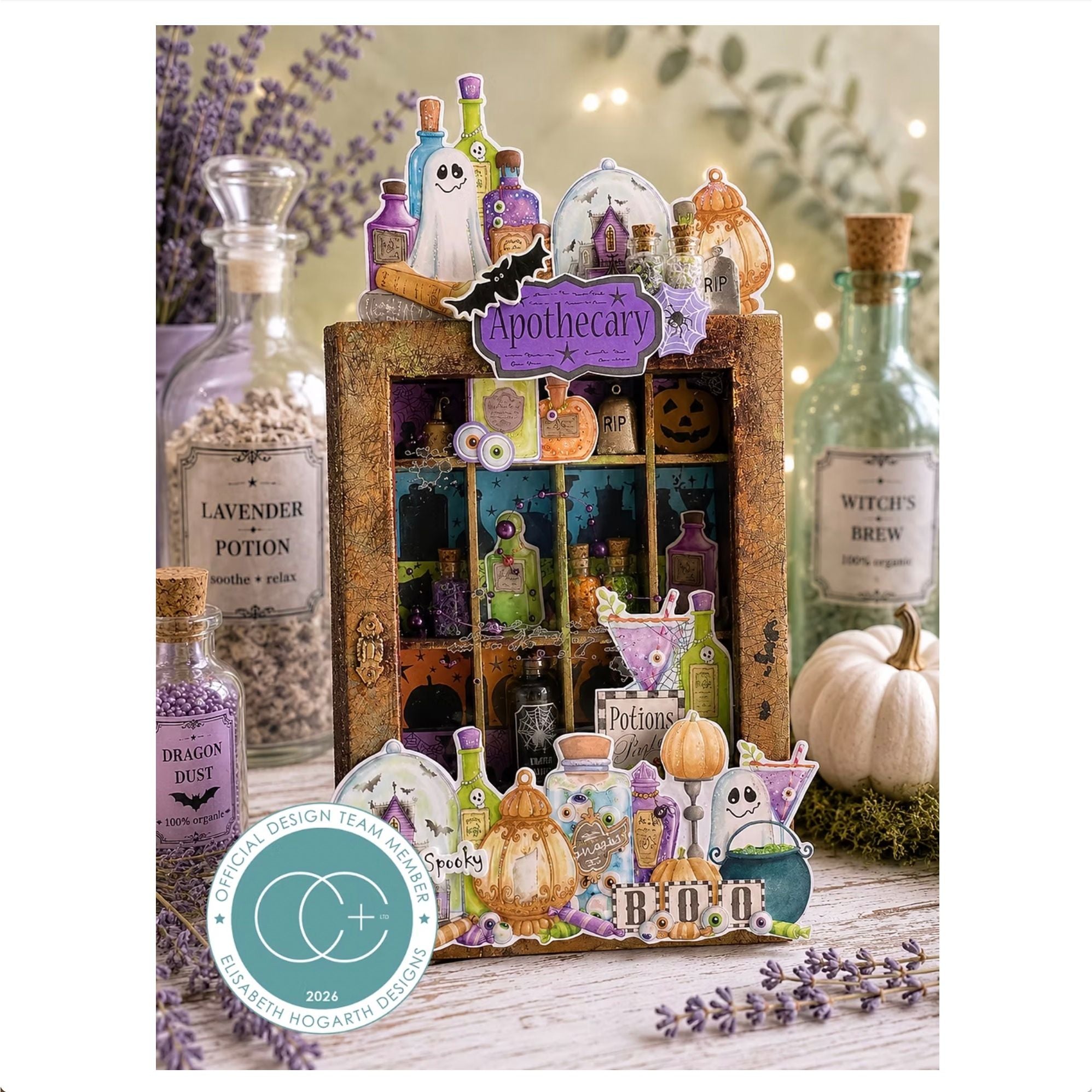 Craft Consortium Spell Book Clear Stamps cclstmp013 potion vignette box