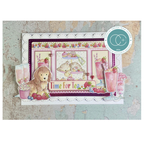 Craft Consortium Strawberry Tea Celebrate Clear Stamps cclstmp006 cute puppy