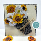 Craft Consortium Sunflower 3D Decoupage Flowers cestk008 flower bouquet gold beads card