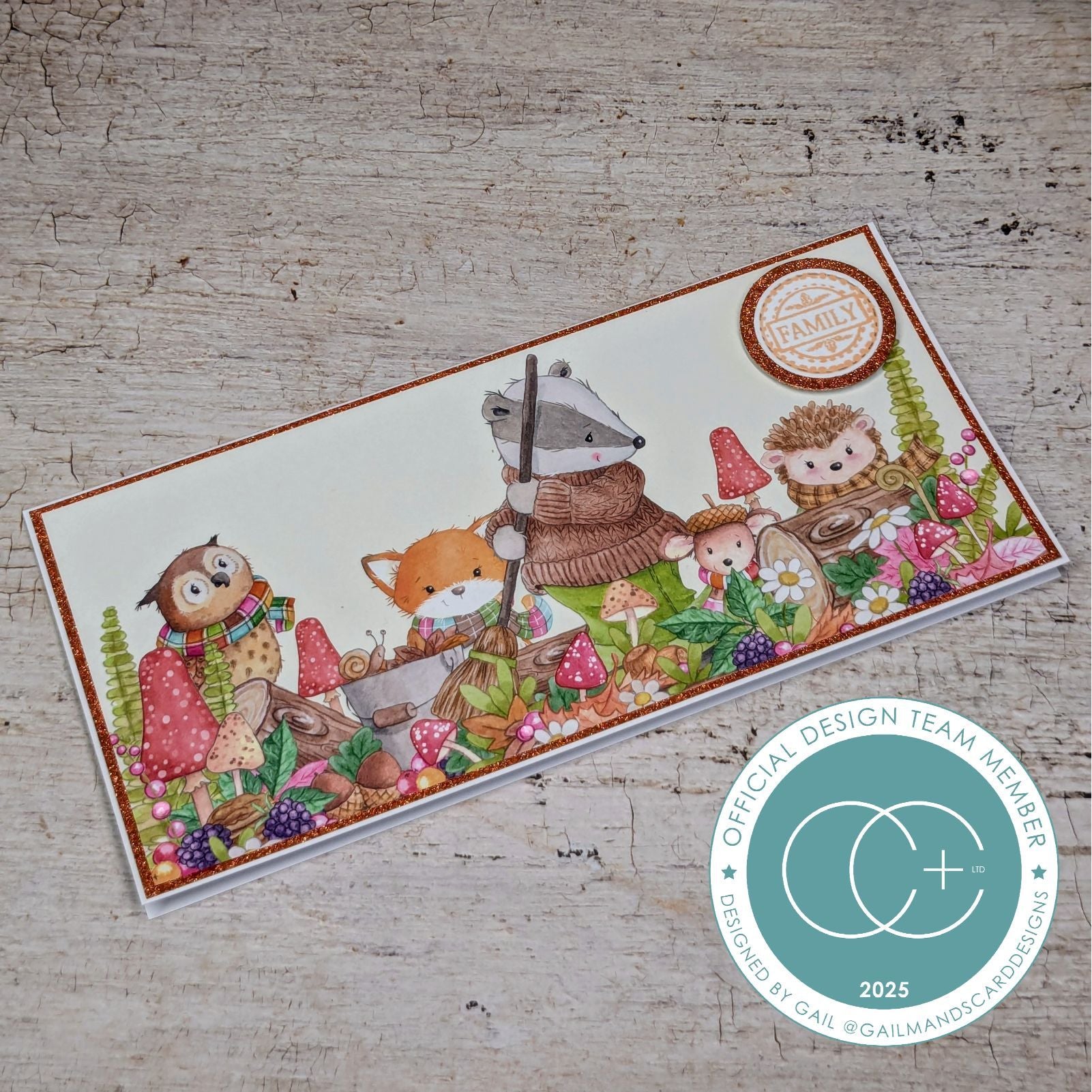 Craft Consortium Tales From Oak Wood 8 x 8 inch Paper Pad cclpad001 badger