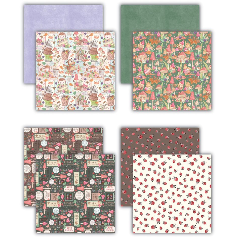 Craft Consortium Tales From Oak Wood 8 x 8 inch Paper Pad cclpad001 image 1