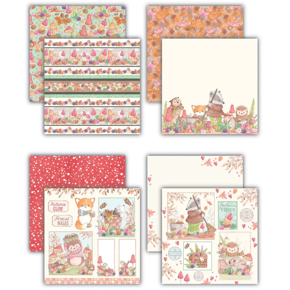 Craft Consortium Tales From Oak Wood 8 x 8 inch Paper Pad cclpad001 image 2