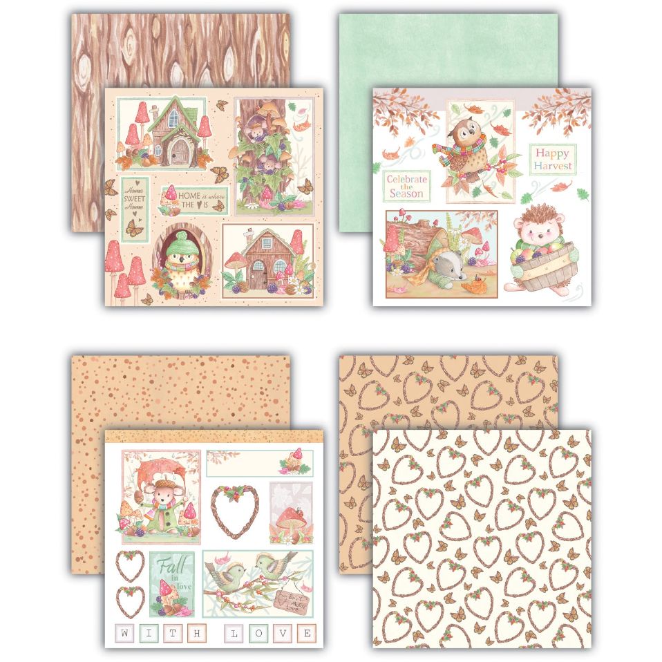 Craft Consortium Tales From Oak Wood 8 x 8 inch Paper Pad cclpad001 image 3