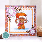 Craft Consortium Tales From Oak Wood Falling Leaves Clear Stamps cclstmp002 flowers