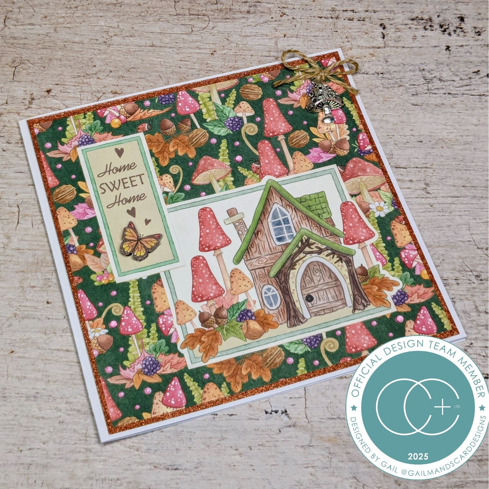Craft Consortium Tales From Oak Wood Home Sweet Home Clear Stamps cclstmp003 mushrooms