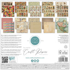 Craft Consortium The Collector 12 x 12 inch Premium Paper Pad ccepad038 back of paper pad