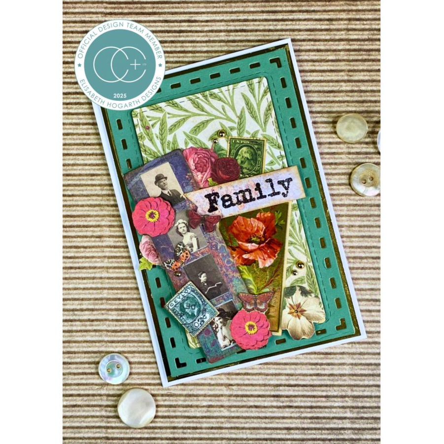 Craft Consortium The Collector 6 x 6 inch Premium Paper Pad ccepad038b colorful flowers