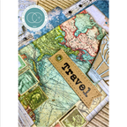 Craft Consortium The Collector 6 x 6 inch Premium Paper Pad ccepad038b world map