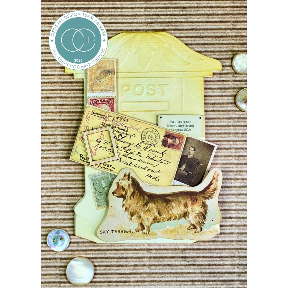 Craft Consortium The Collector Postage Rub On Transfer Sheets cerubt001 cute dog