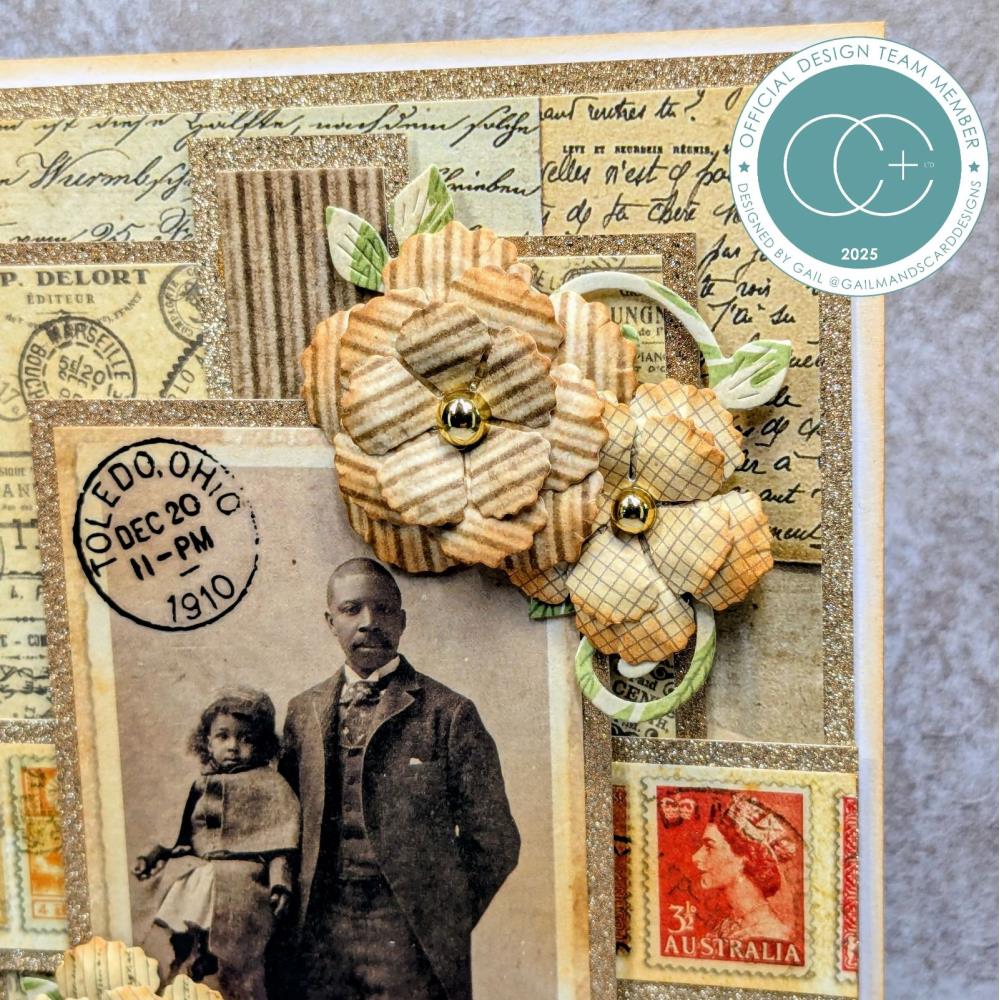 Craft Consortium The Collector Postage Rub On Transfer Sheets cerubt001 family pics