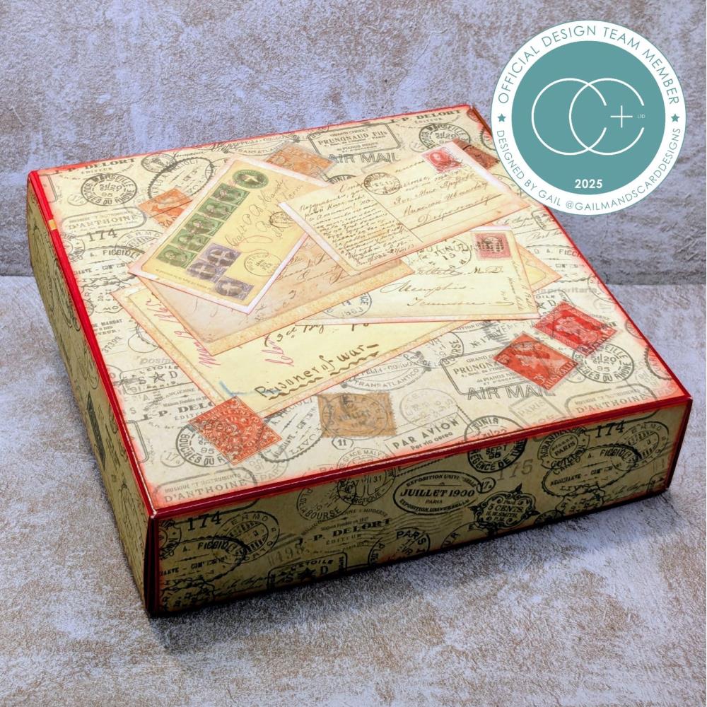 Craft Consortium The Collector Postage Rub On Transfer Sheets cerubt001 postage box