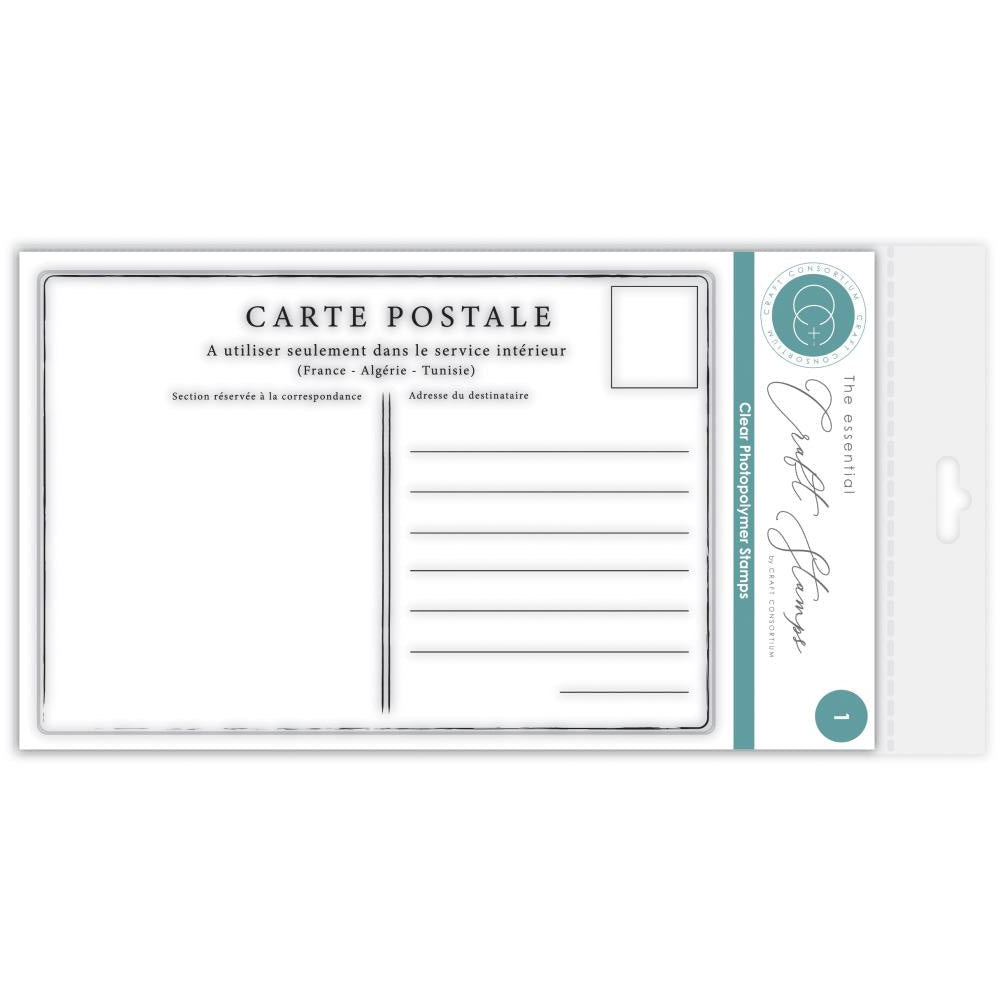 Craft Consortium The Collector Postcard Clear Stamps ccestmp016 1