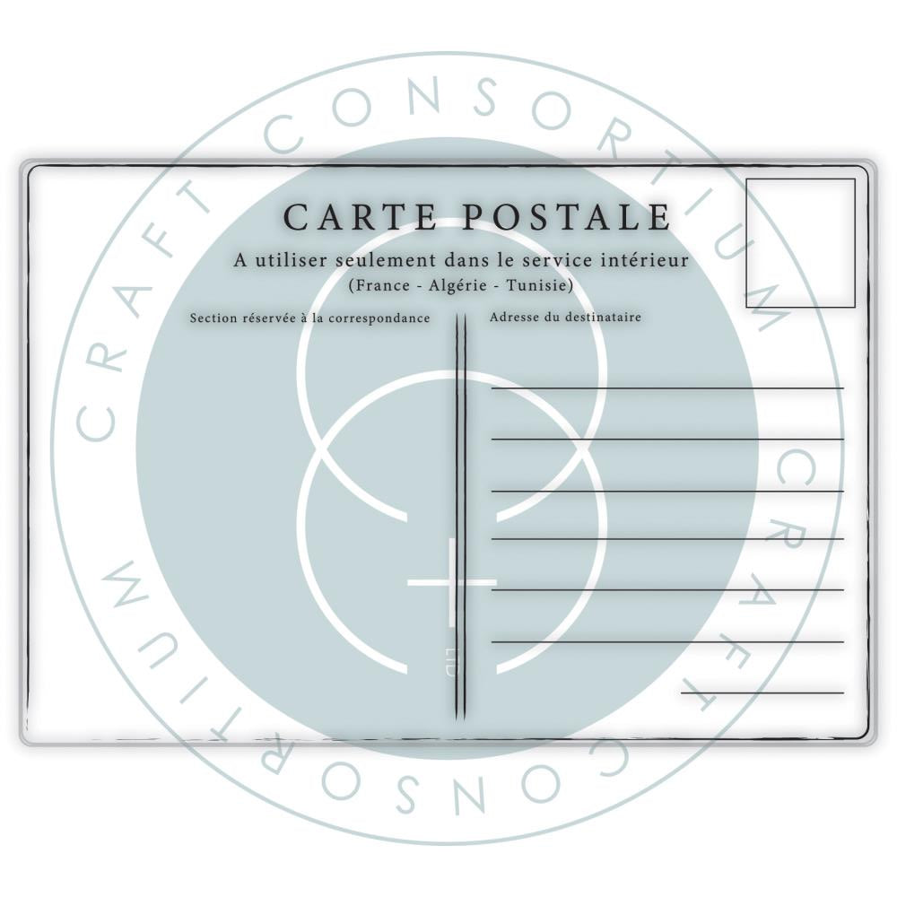 Craft Consortium The Collector Postcard Clear Stamps ccestmp016 image 1