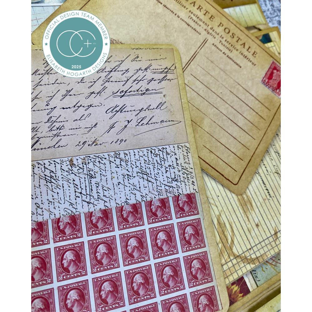 Craft Consortium The Collector Postcard Clear Stamps ccestmp016 postcard postage