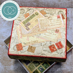 Craft Consortium The Collector Used Stamps Rub On Transfer Sheets cerubt002 letter box