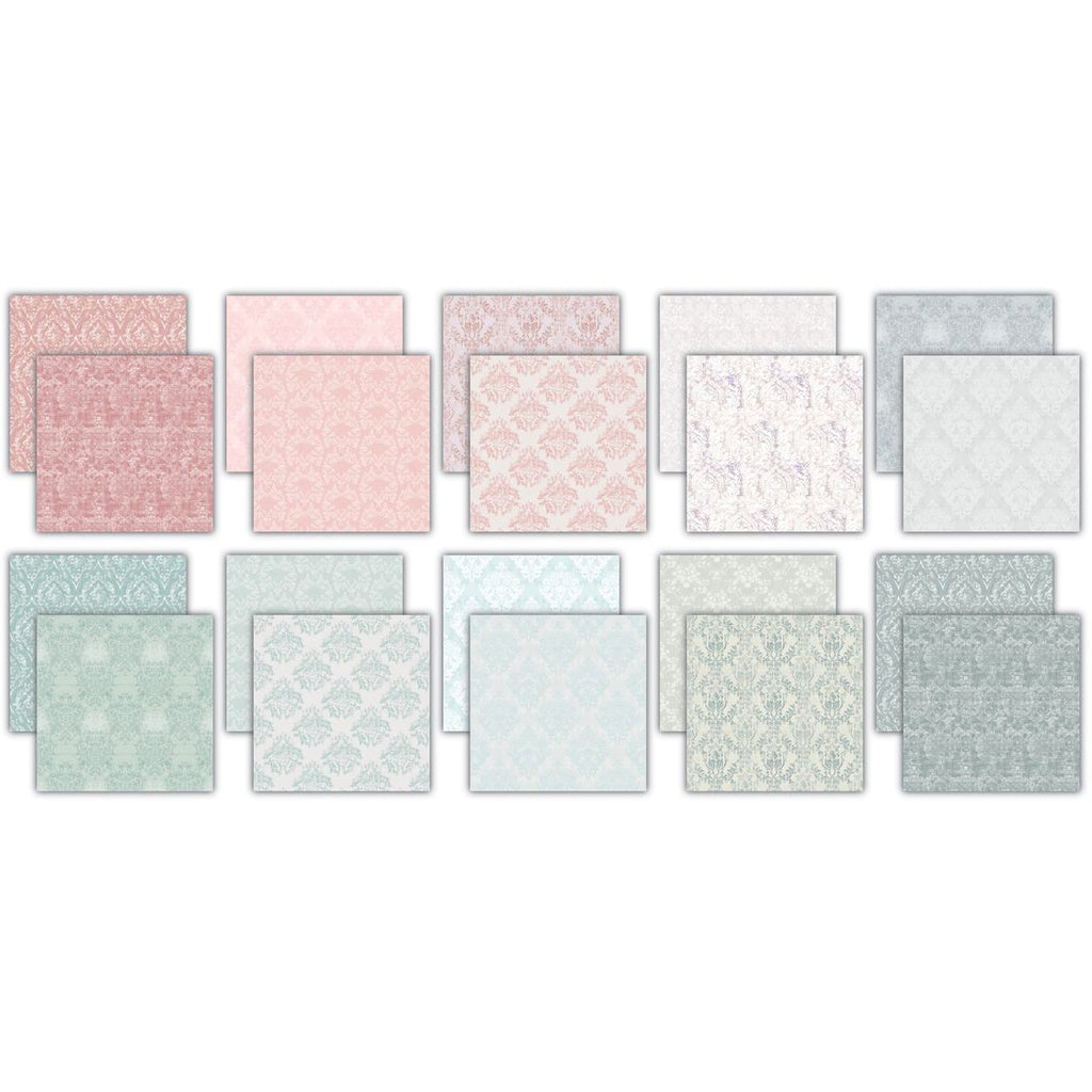 Craft Consortium The Essential Craft Papers Baroque 2 6 x 6 inch Paper Pack ccepad039b image 1