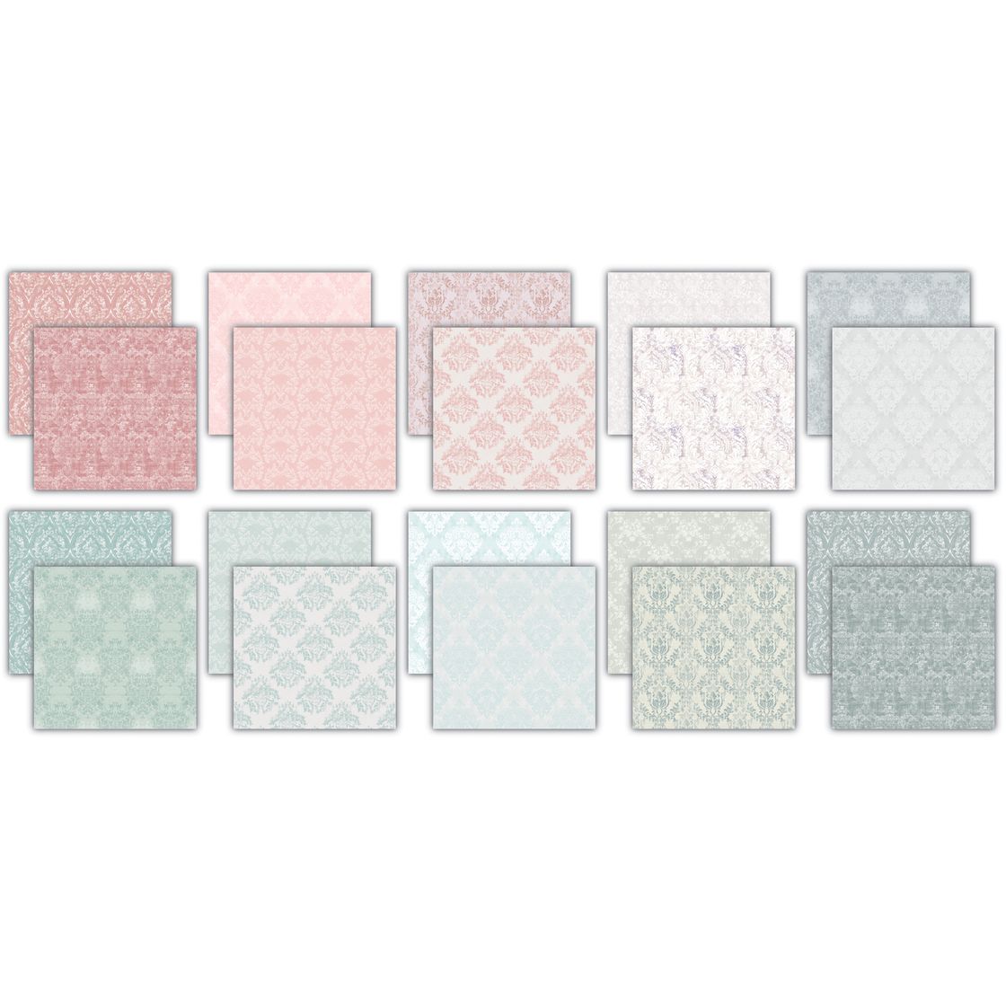 Craft Consortium The Essential Craft Papers Baroque 2 6 x 6 inch Paper Pack ccepad039b image 1