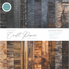Craft Consortium The Essential Scorched Wood 12 x 12 inch Paper Pack ccepad034