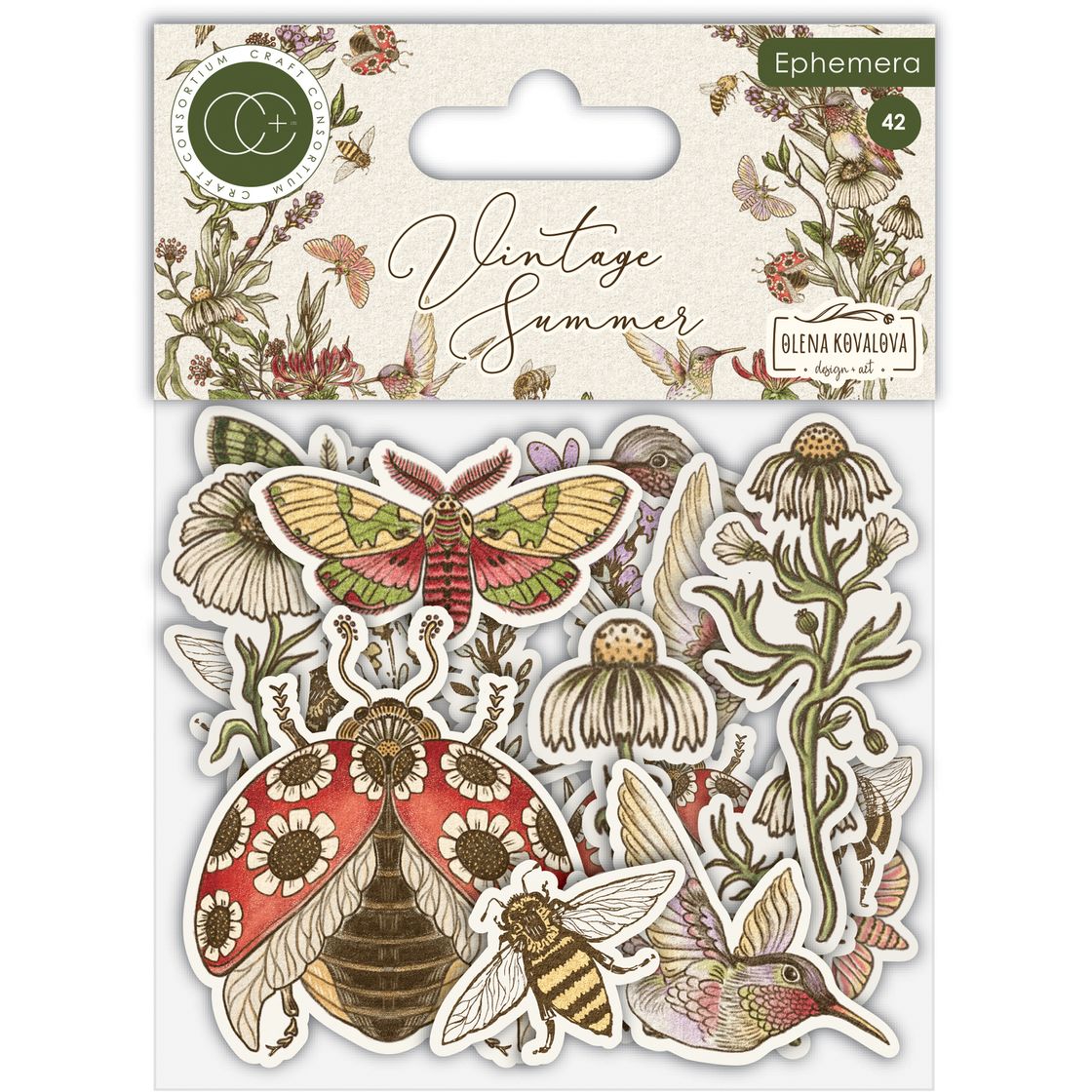 Craft Consortium Vintage Summer Ephemera cceph015