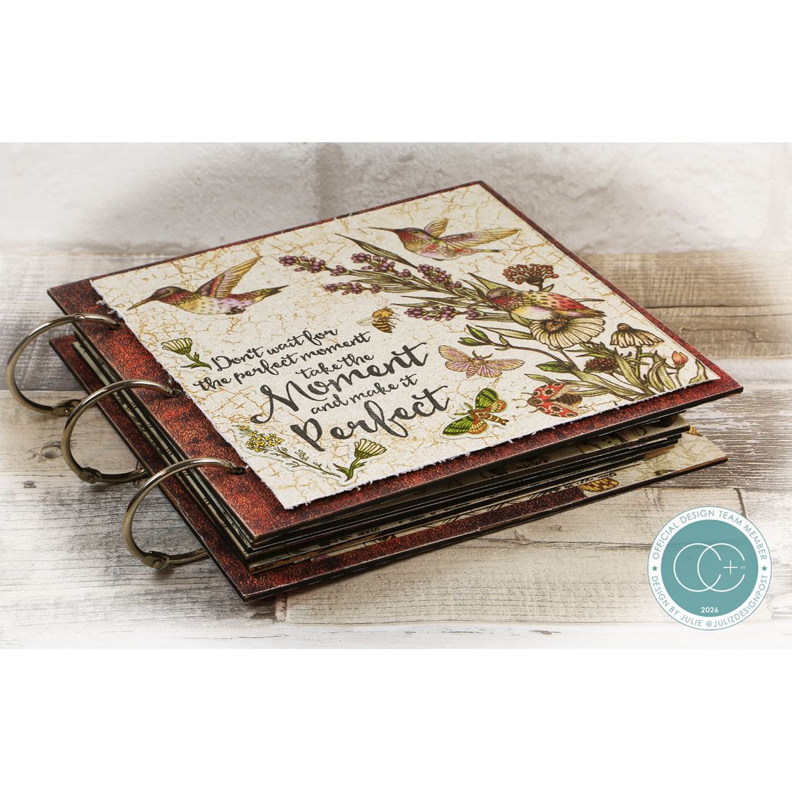 Craft Consortium Vintage Summer Rub On Transfers ccrubt009 hummingbirds flowers album