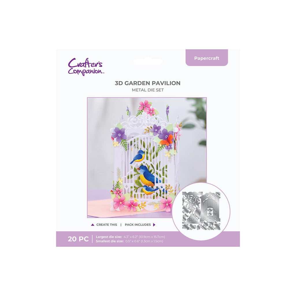 Crafter's Companion 3D Birdcage Garden Pavillion Pop Up Dies cc-md-3dgapav
