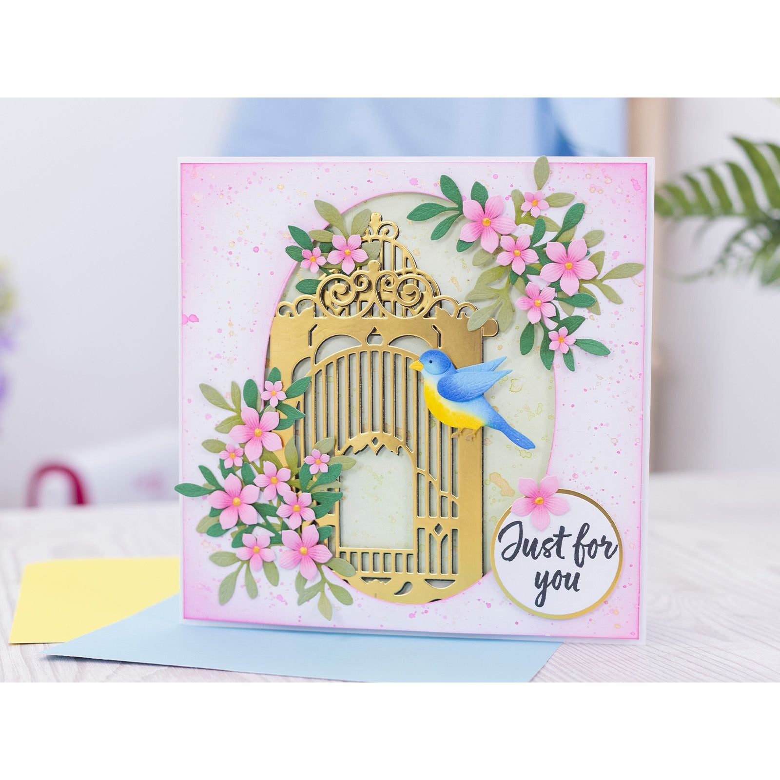 Crafter's Companion 3D Birdcage Garden Pavillion Pop Up Dies cc-md-3dgapav Just For You Card