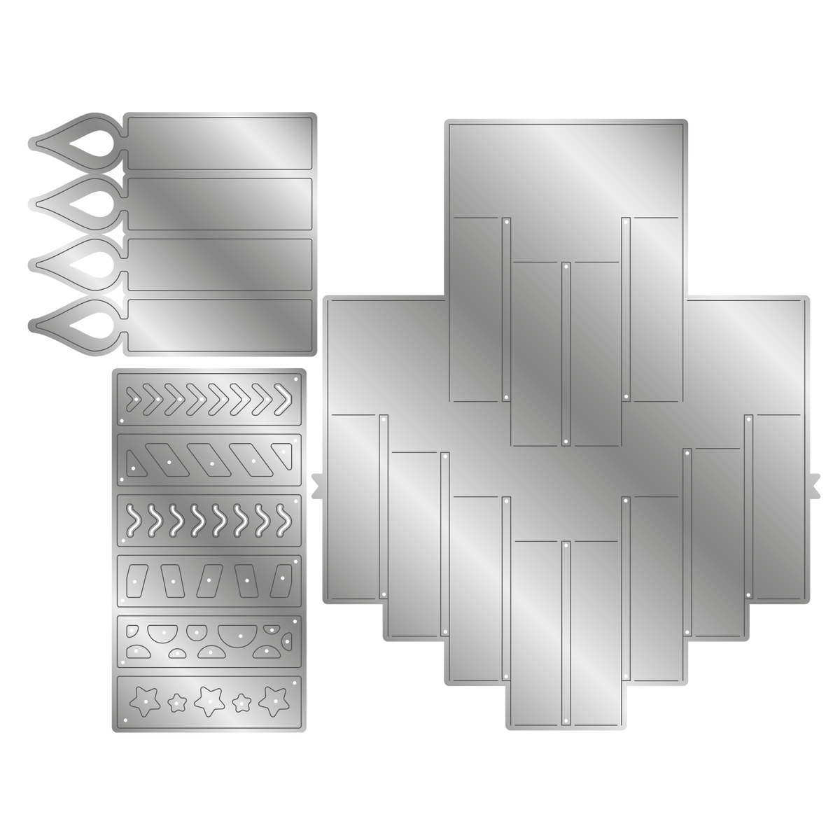 Crafter's Companion 3D Pop-Up Candles Dies cc-bc-md-3dcan Detailed Image