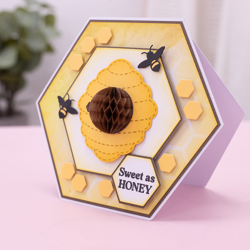 Crafter's Companion A5 Honeycomb Paper Pack cc-honcomb-a5 Sweet As Honey Card