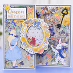 Crafter's Companion Alice And Rabbit Dies cc-tow-md-alrab Queen For The Day Card