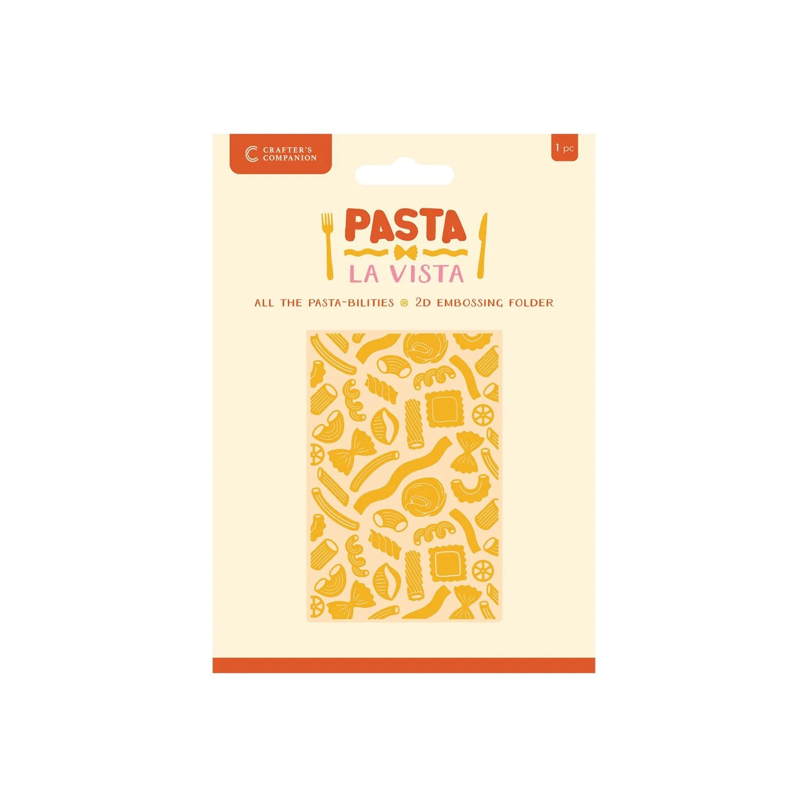 Crafter’s Companion All the Pasta-bilities 2D Embossing Folder cc-plv-ef4-atpb