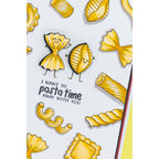 Crafter’s Companion All the Pasta-bilities 2D Embossing Folder cc-plv-ef4-atpb Pasta Time Card