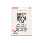 Crafter's Companion Alphabet Clear Stamp And Stencils Set cc-stp-sten-alph