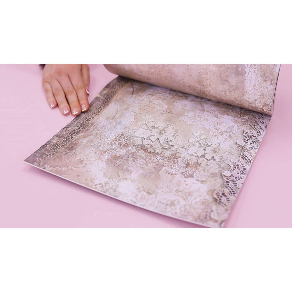 Crafter's Companion Antique Lace 12 x 12 Paper Pad ss-al-pad12 Detailed Image