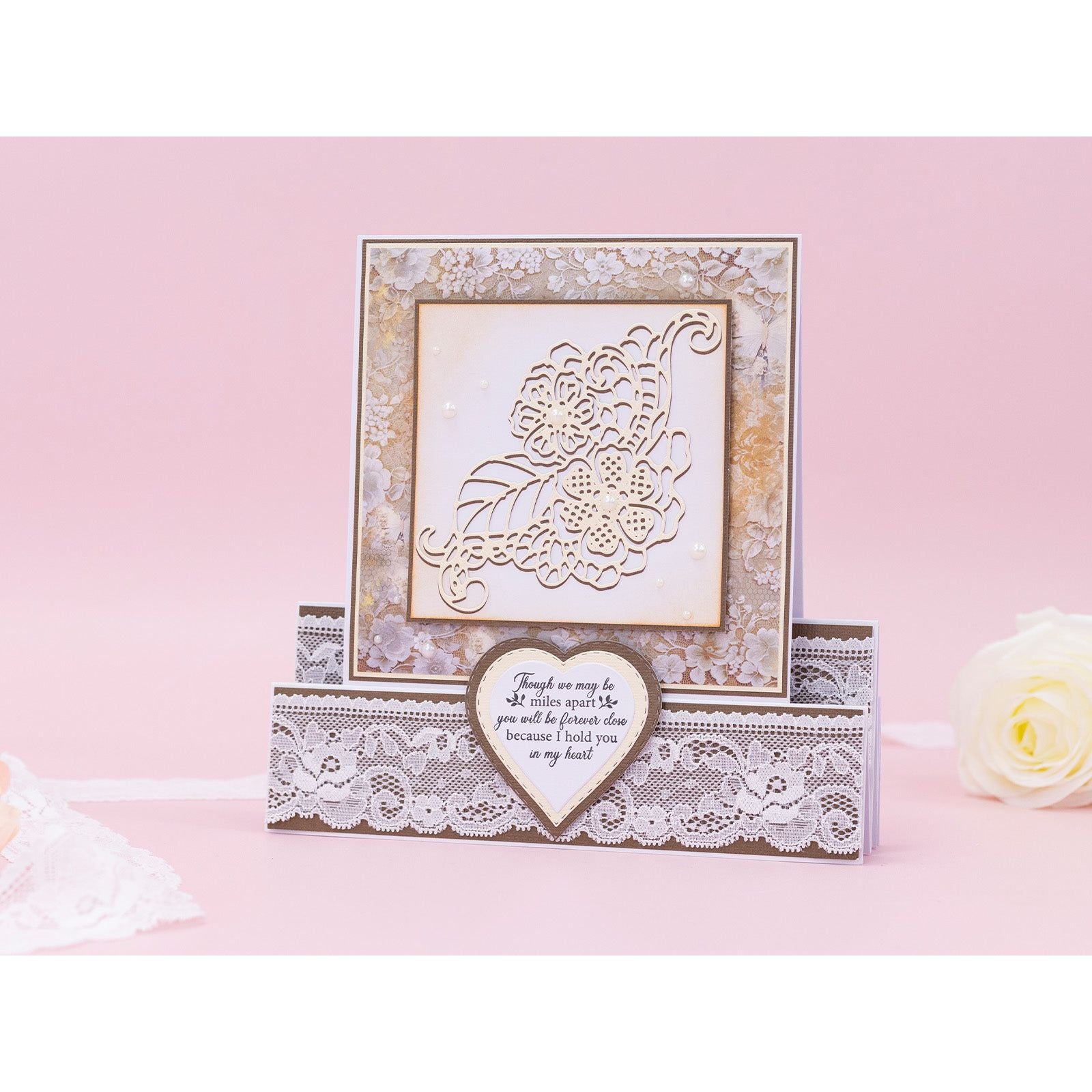 Crafter's Companion Antique Lace 12 x 12 Paper Pad ss-al-pad12 Miles Apart Card