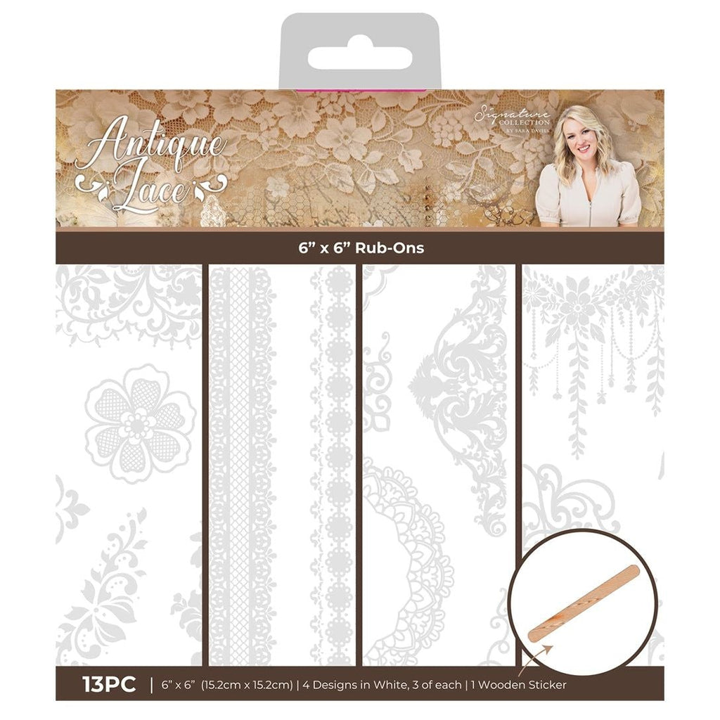 Crafter's Companion Antique Lace Rub Ons ss-al-stk-rub