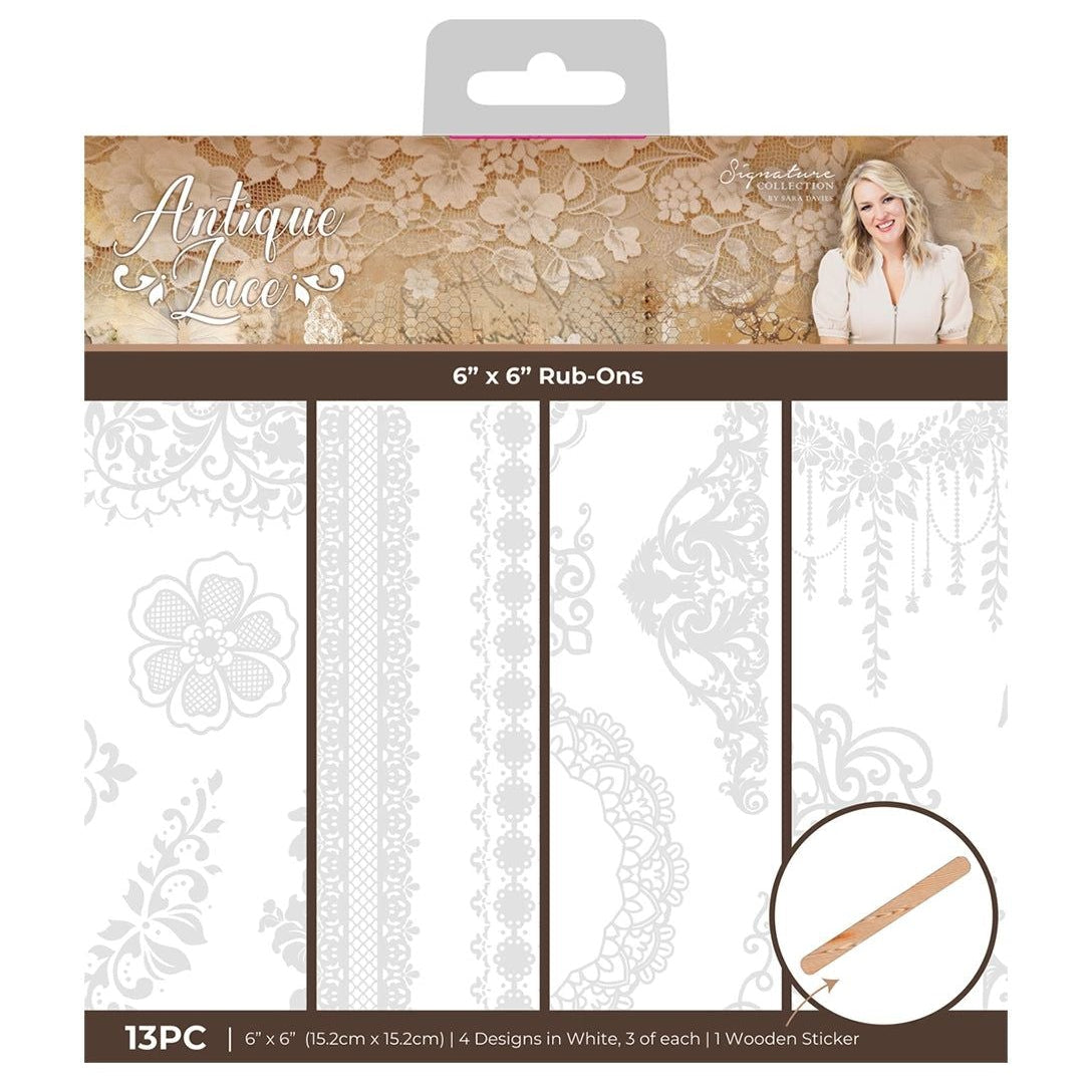 Crafter's Companion Antique Lace Rub Ons ss-al-stk-rub
