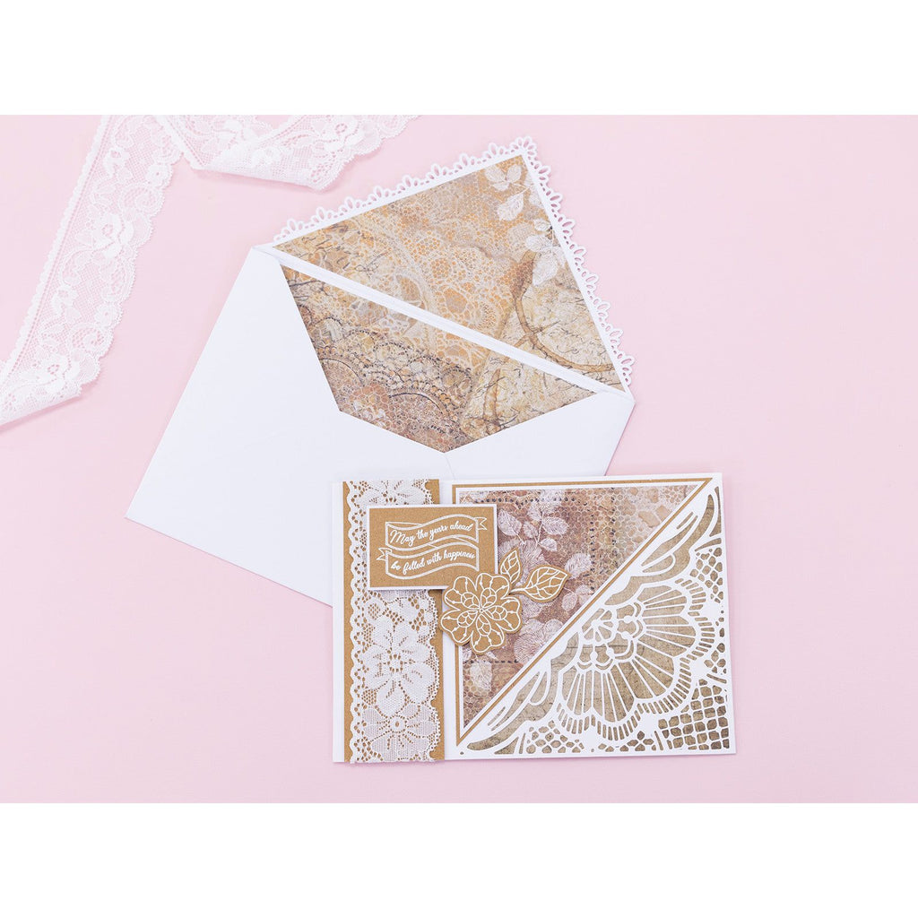 Crafter's Companion Antique Vintage Lace ss-al-vlac Intricate Card