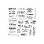 Crafter’s Companion Anything is Pastable Clear Stamps cc-plv-stp-aip Pasa Sentiments