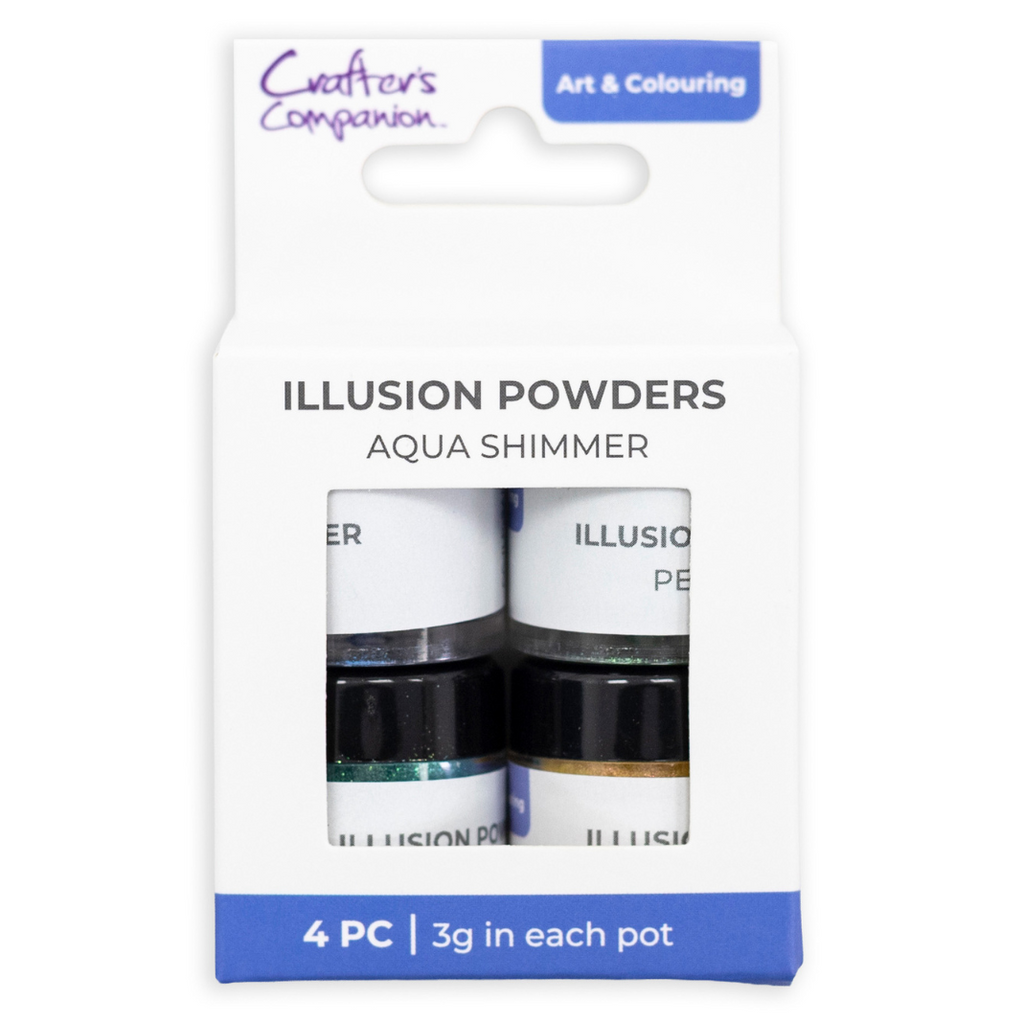 Crafter's Companion Aqua Shimmer Illusion Powders cc-ilp-aqsh