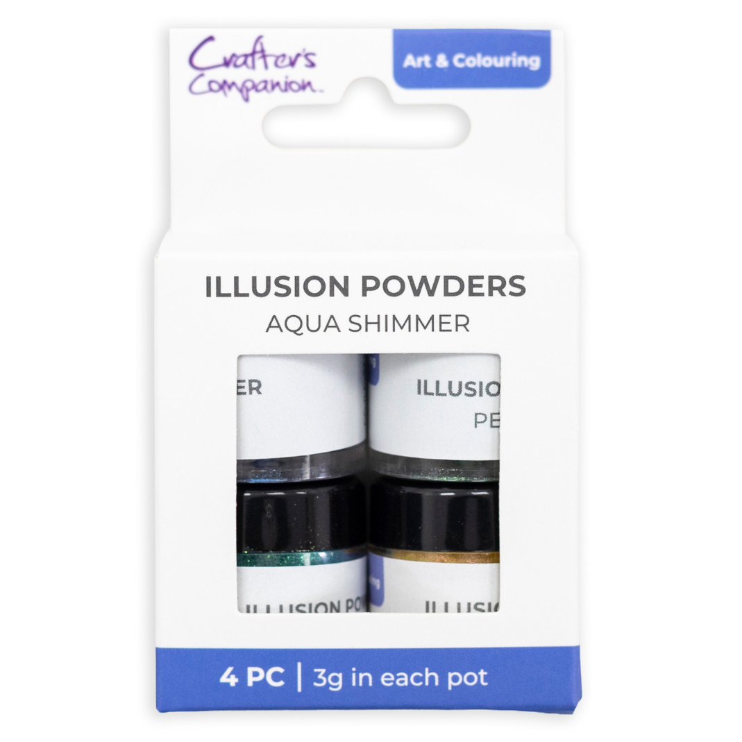 Crafter's Companion Aqua Shimmer Illusion Powders cc-ilp-aqsh