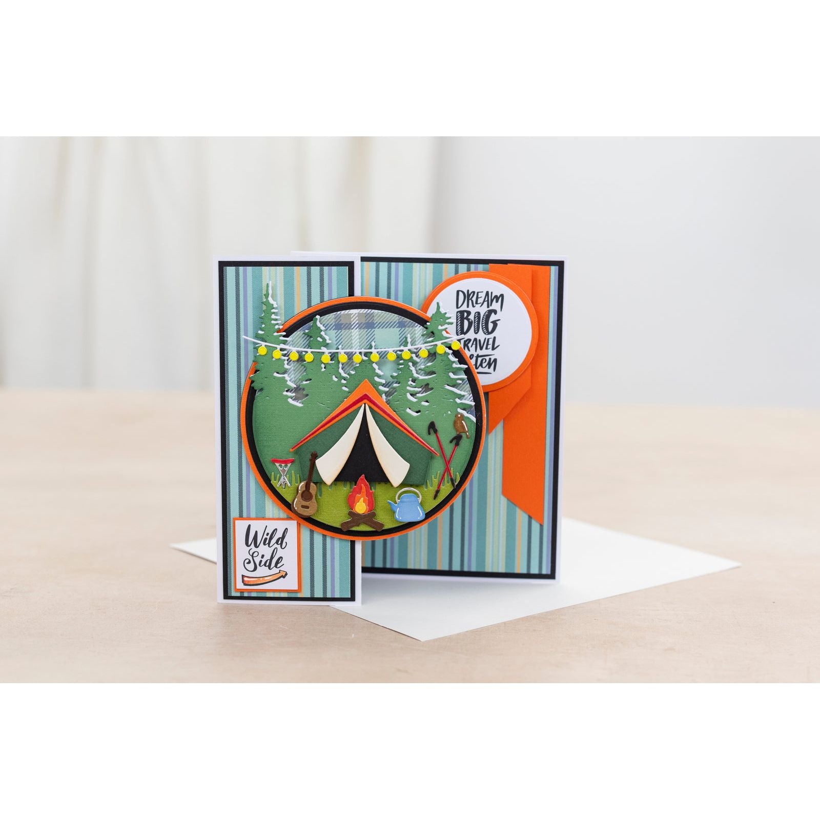 Crafter's Companion Around The Campfire Dies cc-tgo-md-atca Camping Card