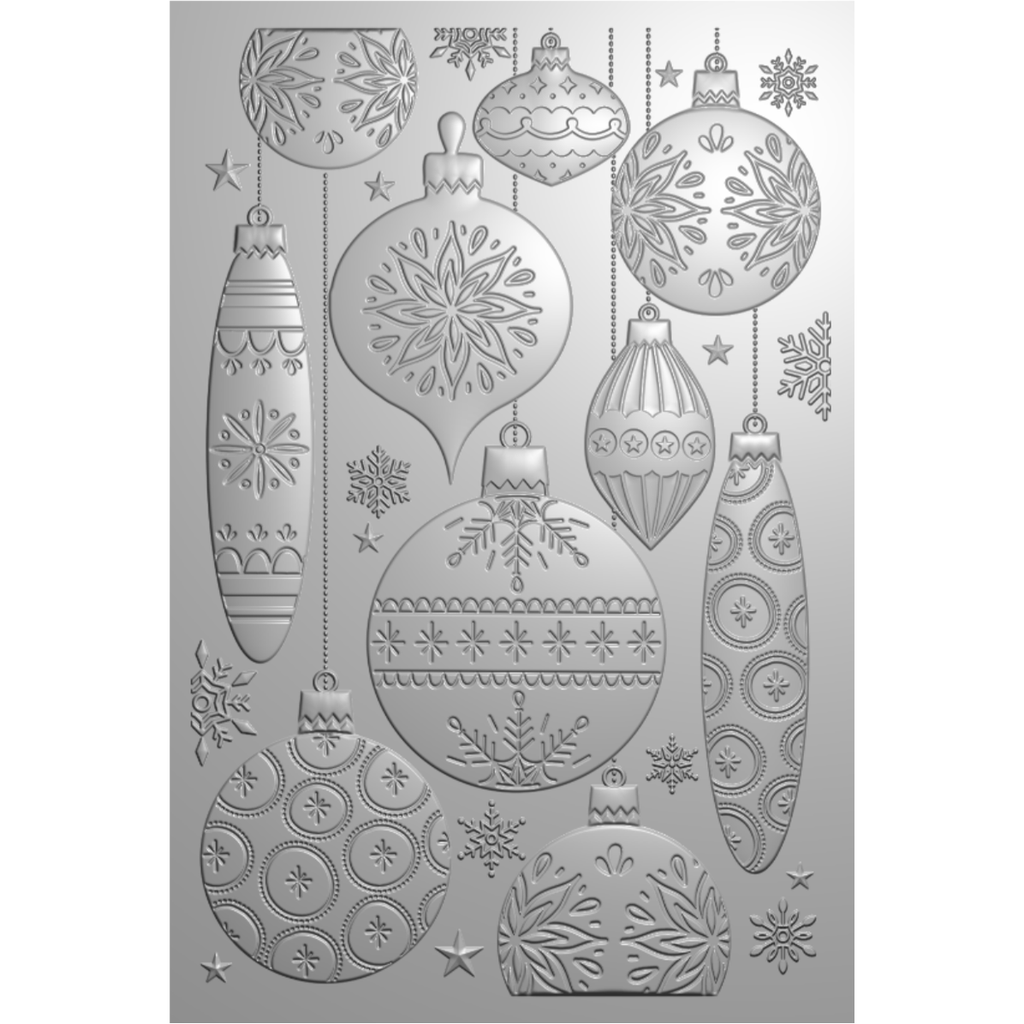 Crafter's Companion Baubles 3D Embossing Folder cc-rc-3def-ba Product Image