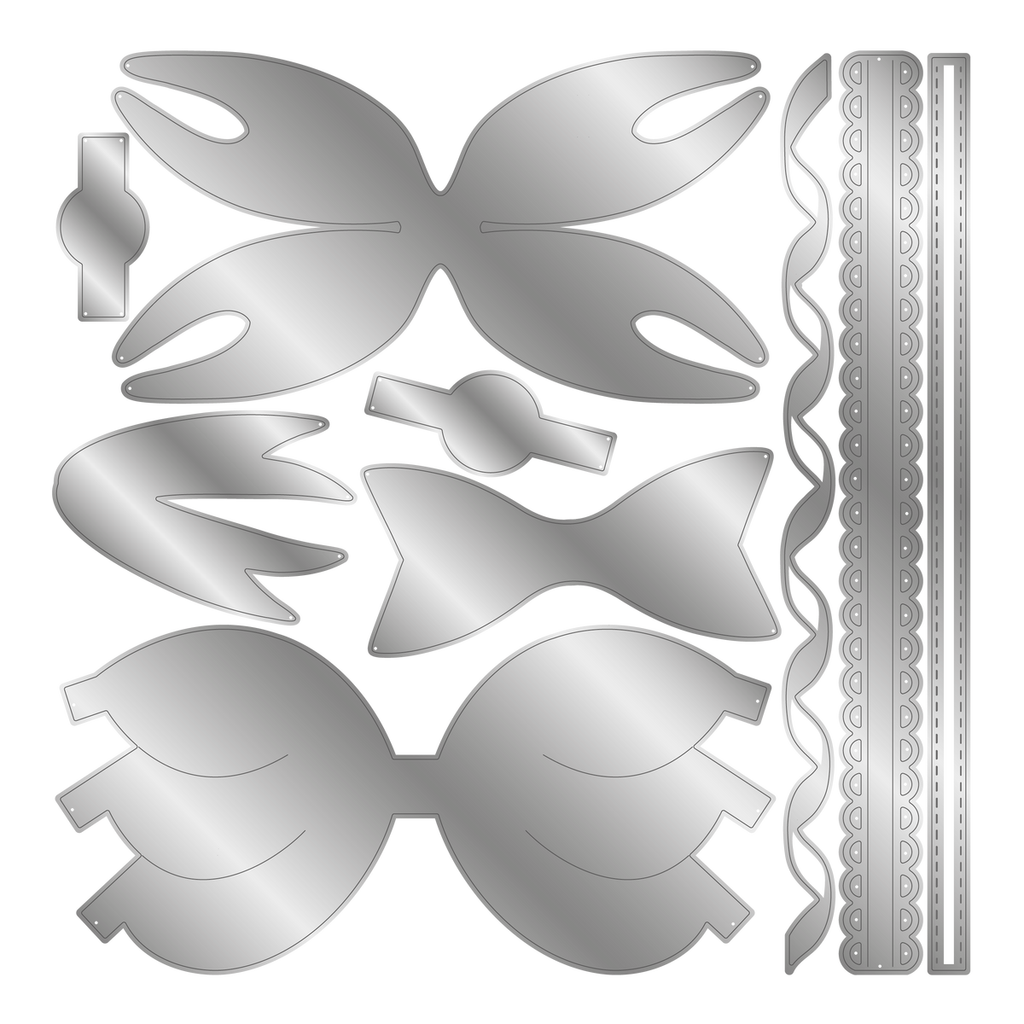 Crafter's Companion Beautiful Bows Dies cc-md-beabow Detailed Image