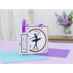 Crafter's Companion Beauty In Every Step Stamps Dies And Stencils Set cc-md-sten-bies Ballerina Card