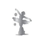 Crafter's Companion Beauty In Every Step Stamps Dies And Stencils Set cc-md-sten-bies Ballerina Image