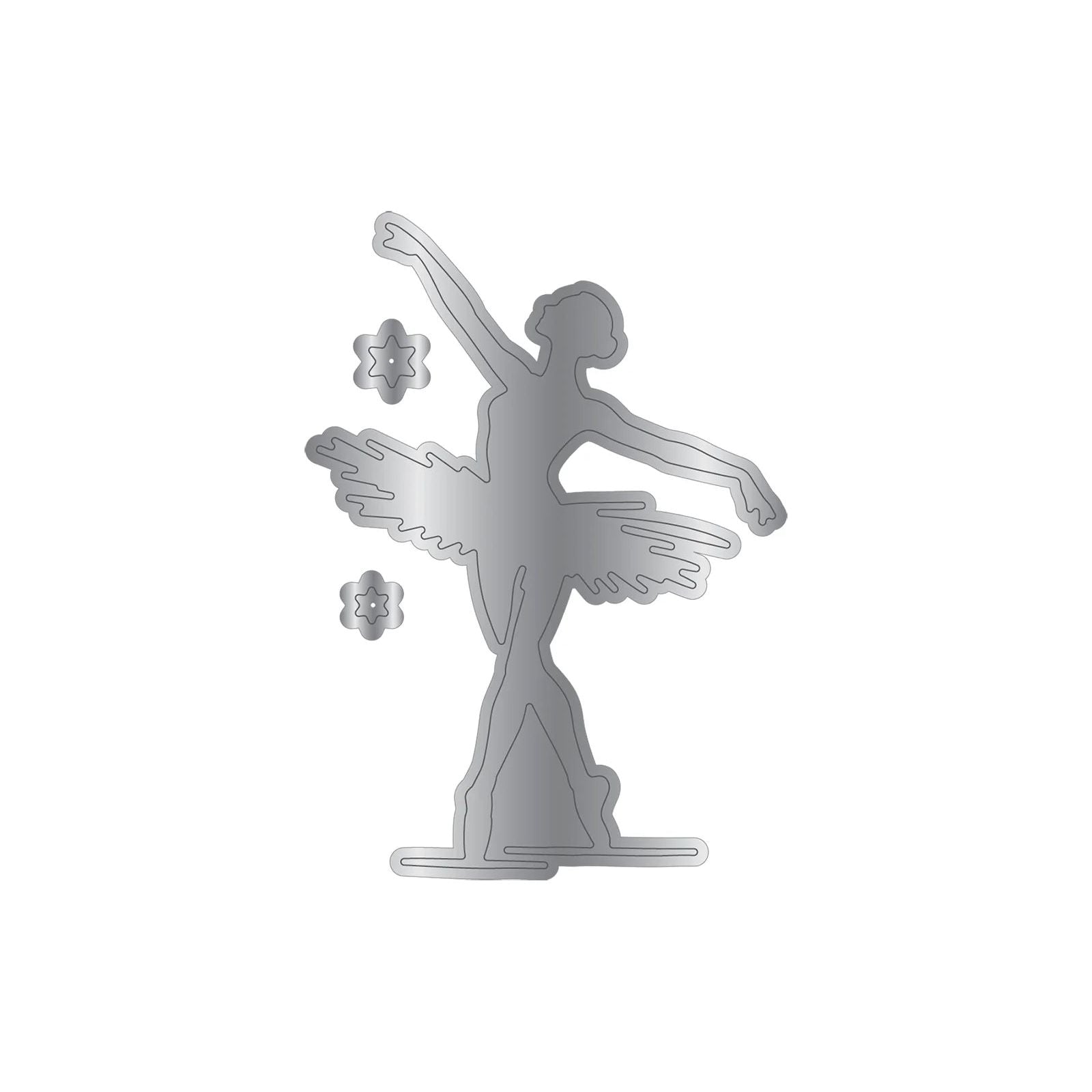 Crafter's Companion Beauty In Every Step Stamps Dies And Stencils Set cc-md-sten-bies Ballerina Image