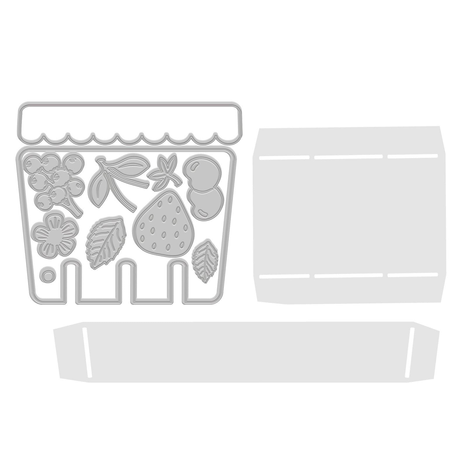Crafter's Companion Berry Basket Dies And Stencils Set ng-bb-md-sten-beba Product Image