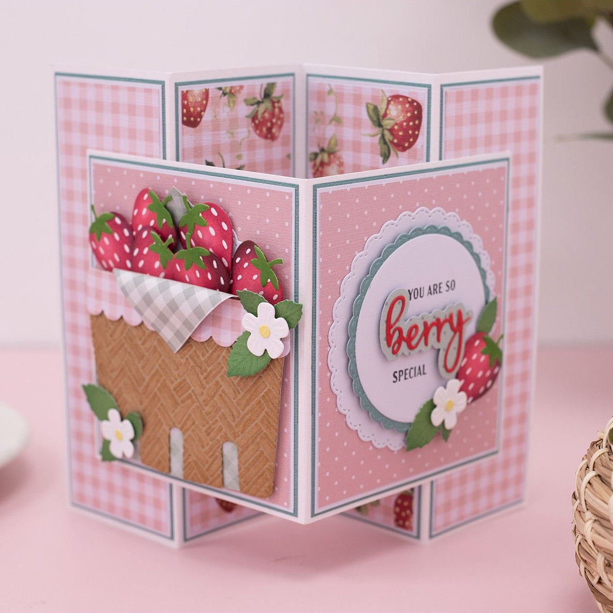 Crafter's Companion Berry Basket Dies And Stencils Set ng-bb-md-sten-beba You Are So Very Special Card