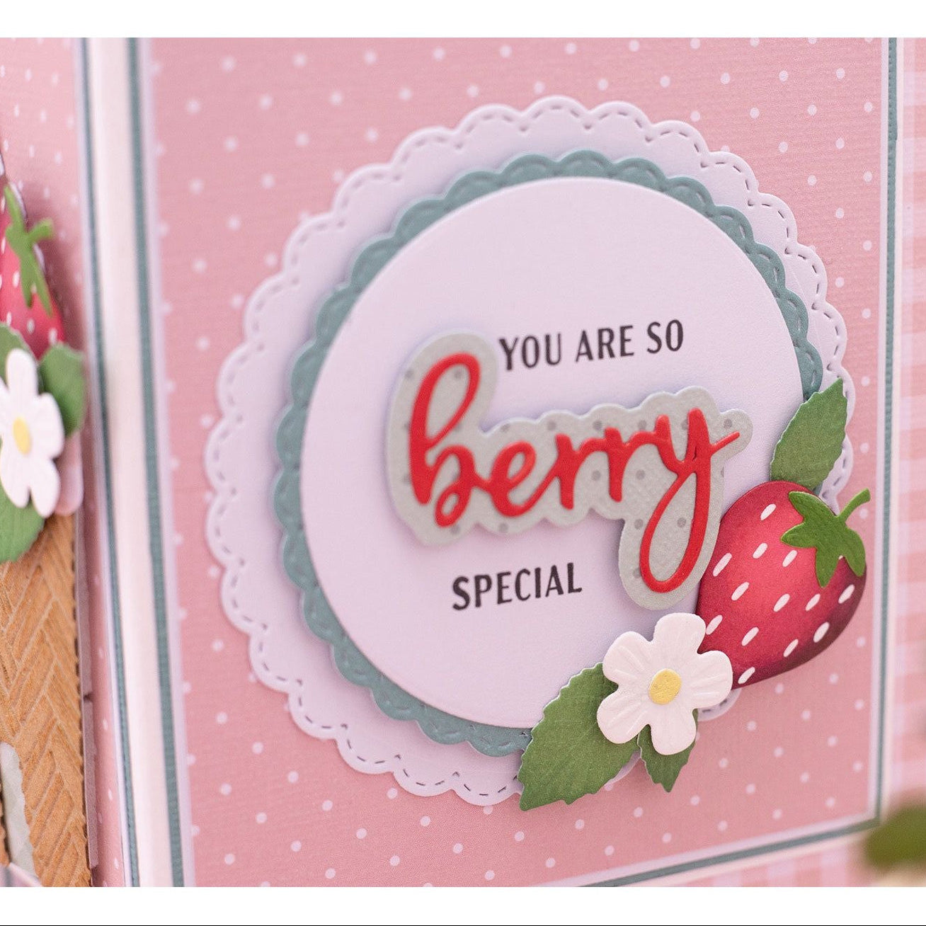 Crafter's Companion Berry Sentiment Clear Stamps And Dies Set ng-bb-std-bese You Are So Very Special Card