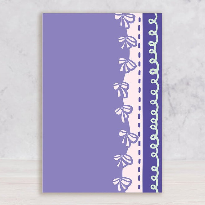 Crafter's Companion Boutique Bow Dies cc-md-edg-bobo Lavender Card